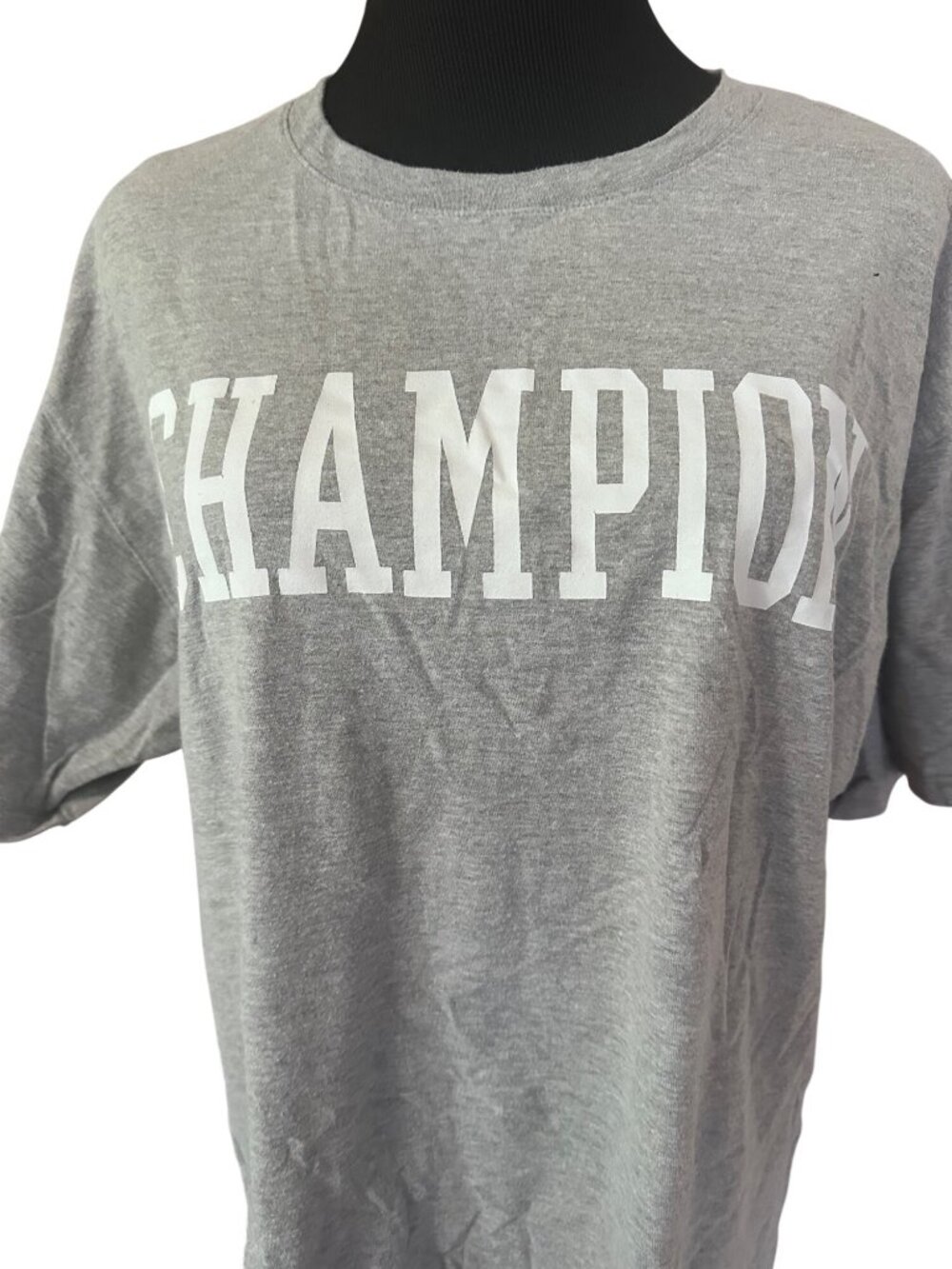 Champion gray and white cotton t-shirt size L